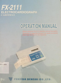 Image of Operation Manual FX-2111
