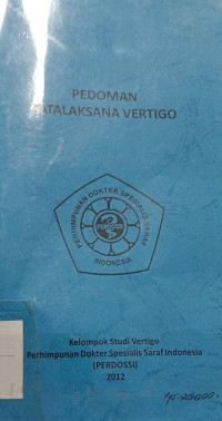 Image of Pedoman Tatalaksana Vertigo