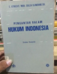 Image of Pengantar Dalam Hukum Indonesia