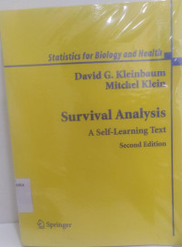 Image of Statistics for Biology and Health SURVIVAL ANALYSIS A Self -Learning Text